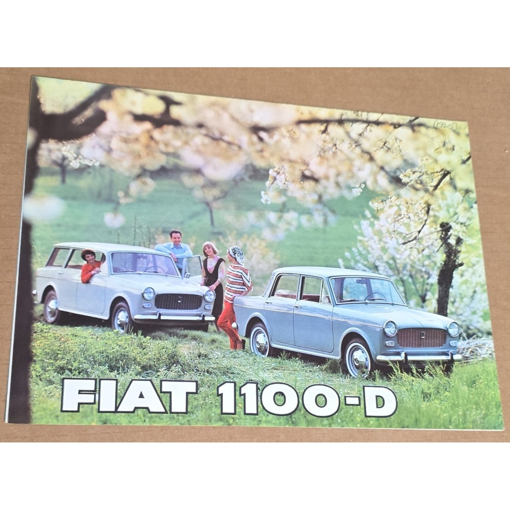 Original FIAT 1100 D Dealer Brochure Catalog